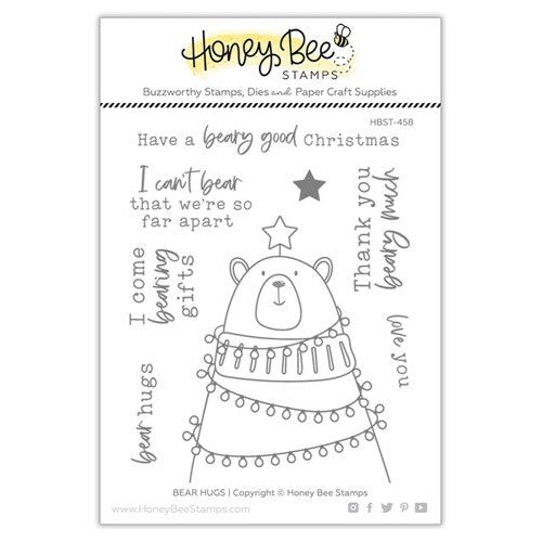 Honey Bee Elegant Floral Frames Clear Stamp Set Hbst-460
