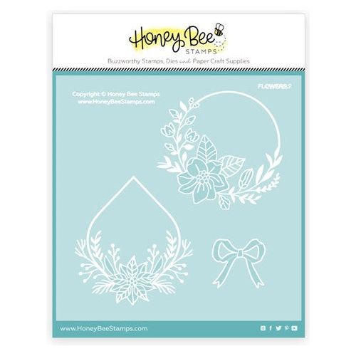 Honey Bee Beautiful Blooms Clear Stamp Set Hbst-450