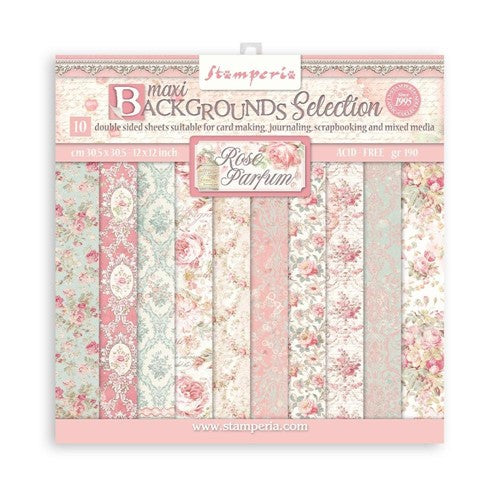 Scrapbooking paper 2 sided (12 inch by 12 inch) Lady Vagabond luggage  Stamperia (SBB759)