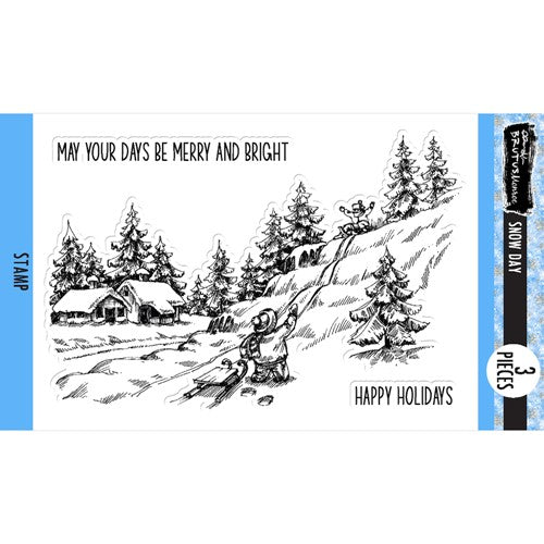 Brutus Monroe - Christmas - Clear Photopolymer Stamps - Snowflake Swirl