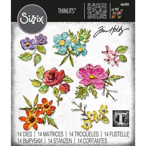 Tim Holtz Sizzix FLOWER GARDEN AND MINI BOUQUET Die Set 661613 – Simon Says  Stamp