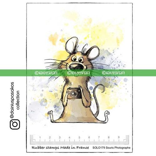 Katzelkraft La Souris Photographe Rubber Stamp