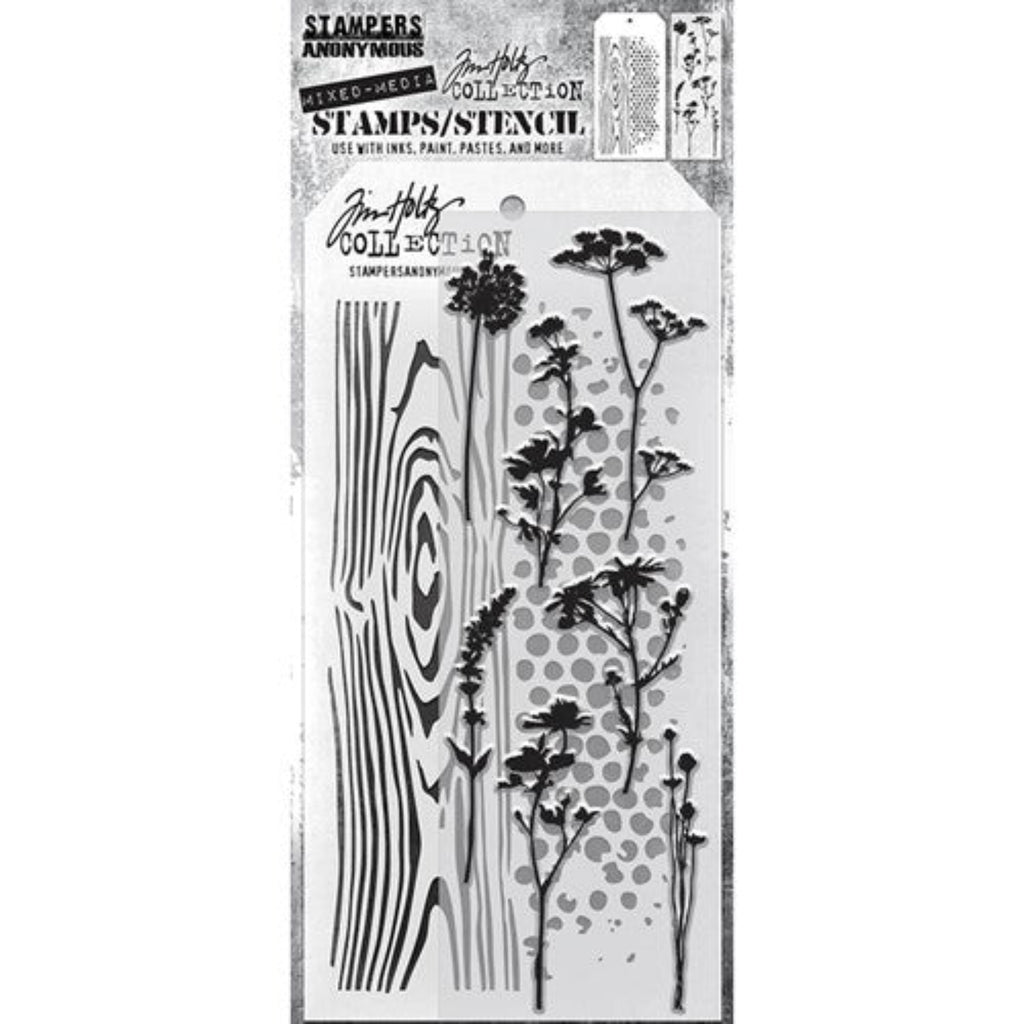 Tim Holtz Cling Rubber Stamps WILDFLOWERS CMS253 – Simon Says Stamp