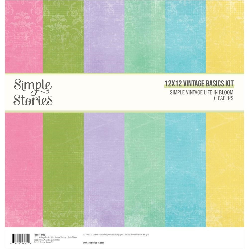 Simple Stories Color Vibe Double-Sided Cardstock 12X12-Moss