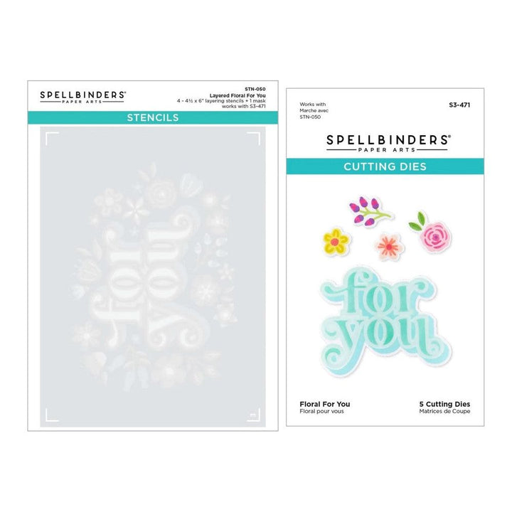 BP-018 Spellbinders BetterPress So Grateful for You Press Plate and Die Set