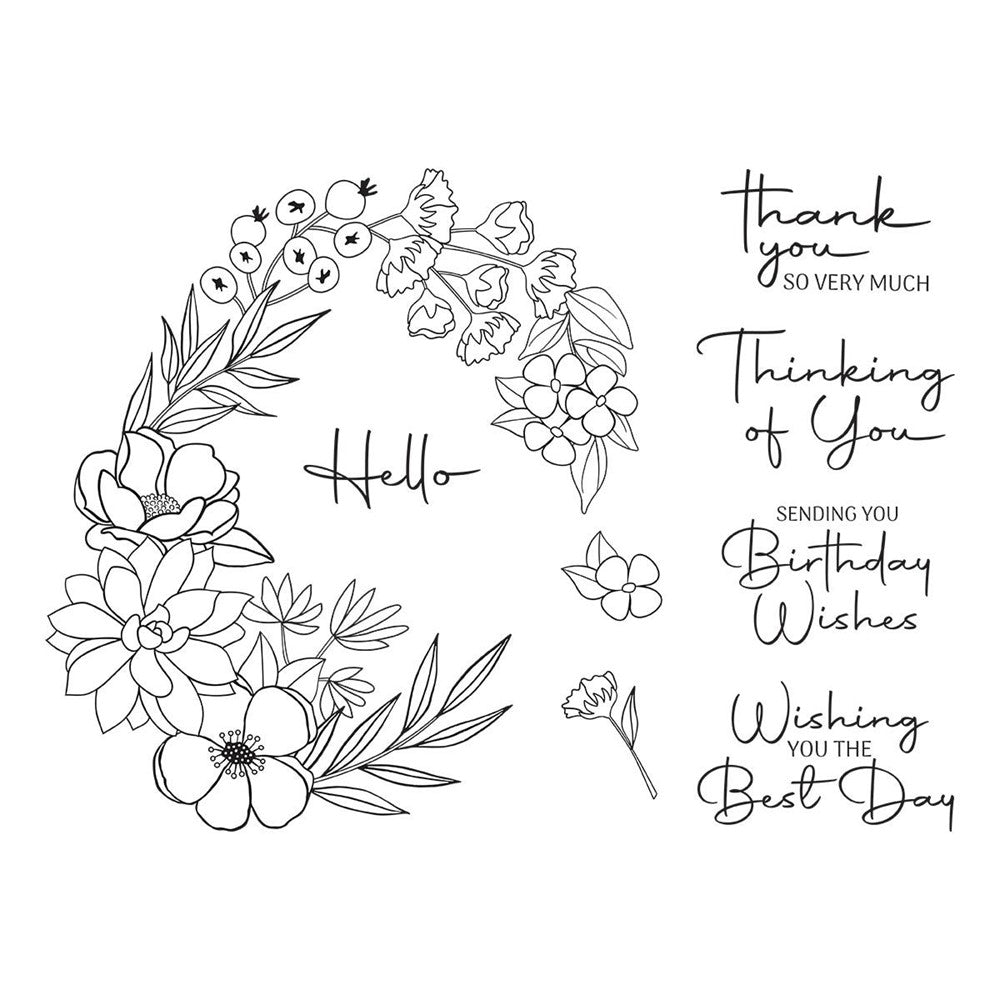 STP-119 Spellbinders Awesome Birthday Clear Stamps
