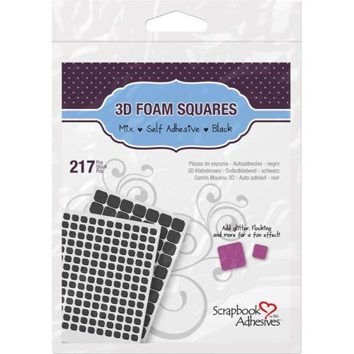 Tonic Studios - Craft Perfect 5mm Adhesive Foam Squares (Black)