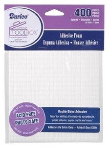 ADHESIVE- Double-sided Adhesive Foam Squares 1/4 in, White – Gina K  Designs, LLC