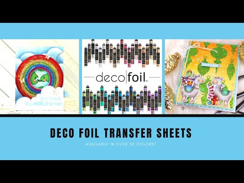 Big Hello Deco Foil Adhesive Transfers