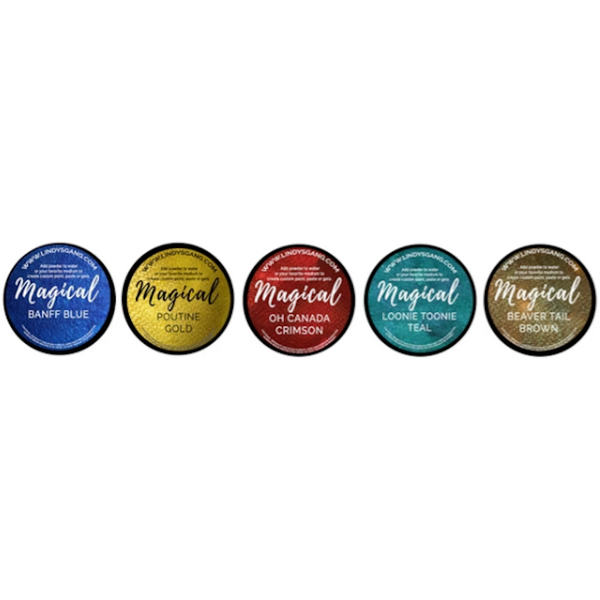 Lindy's Stamp Gang 2 Tone Embossing Powders .5oz 5/Pkg Metal Maniacs