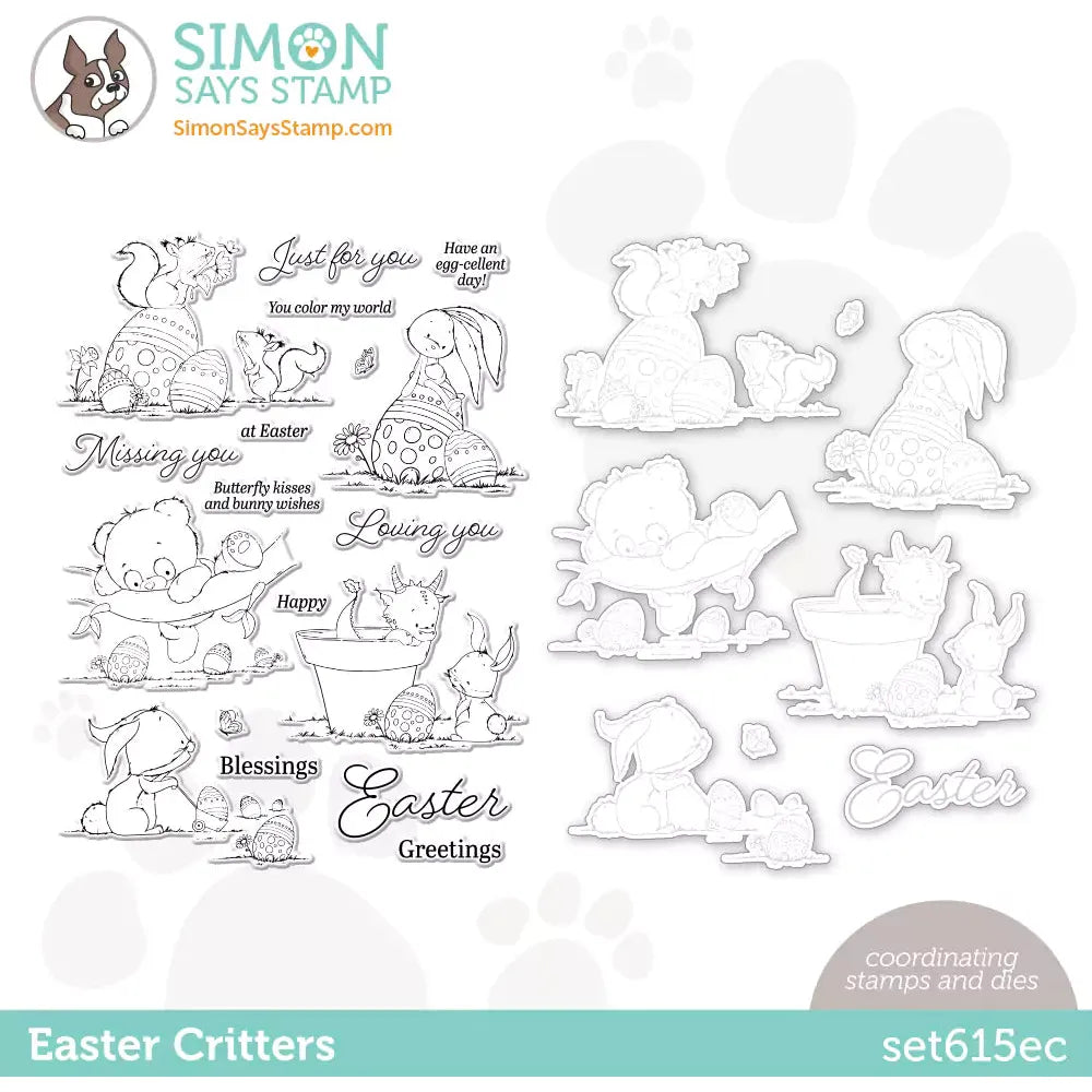 Simon Says Stamps and Dies Easter Critters set615ec Just For You