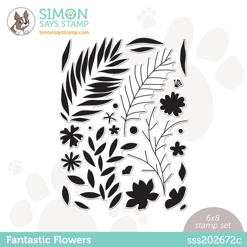 Simon Says Stamp Fresh Cut Floral Stem Die s858 Just A Note
