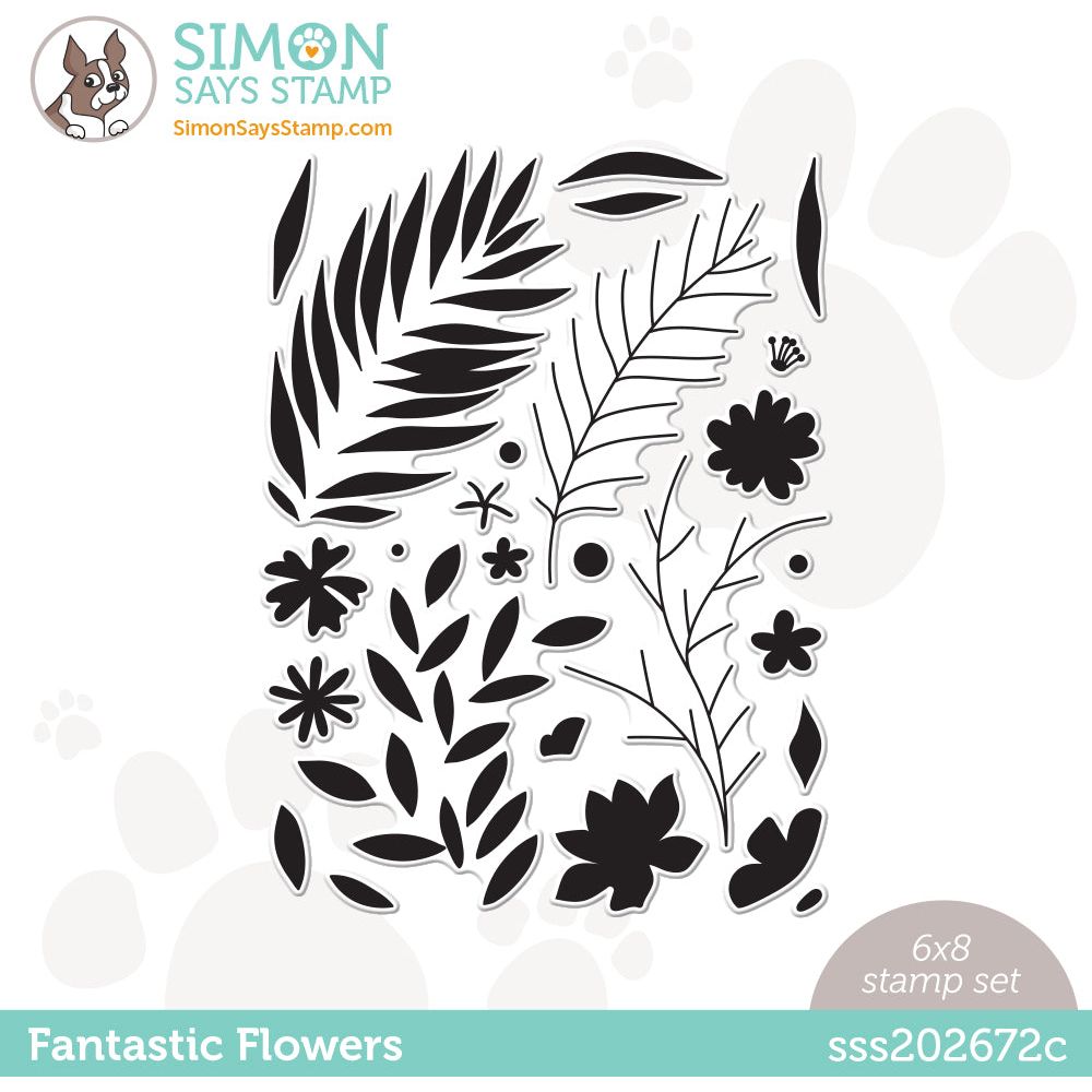 Simon Says Stamp Fresh Cut Floral Stem Die s858 Just A Note