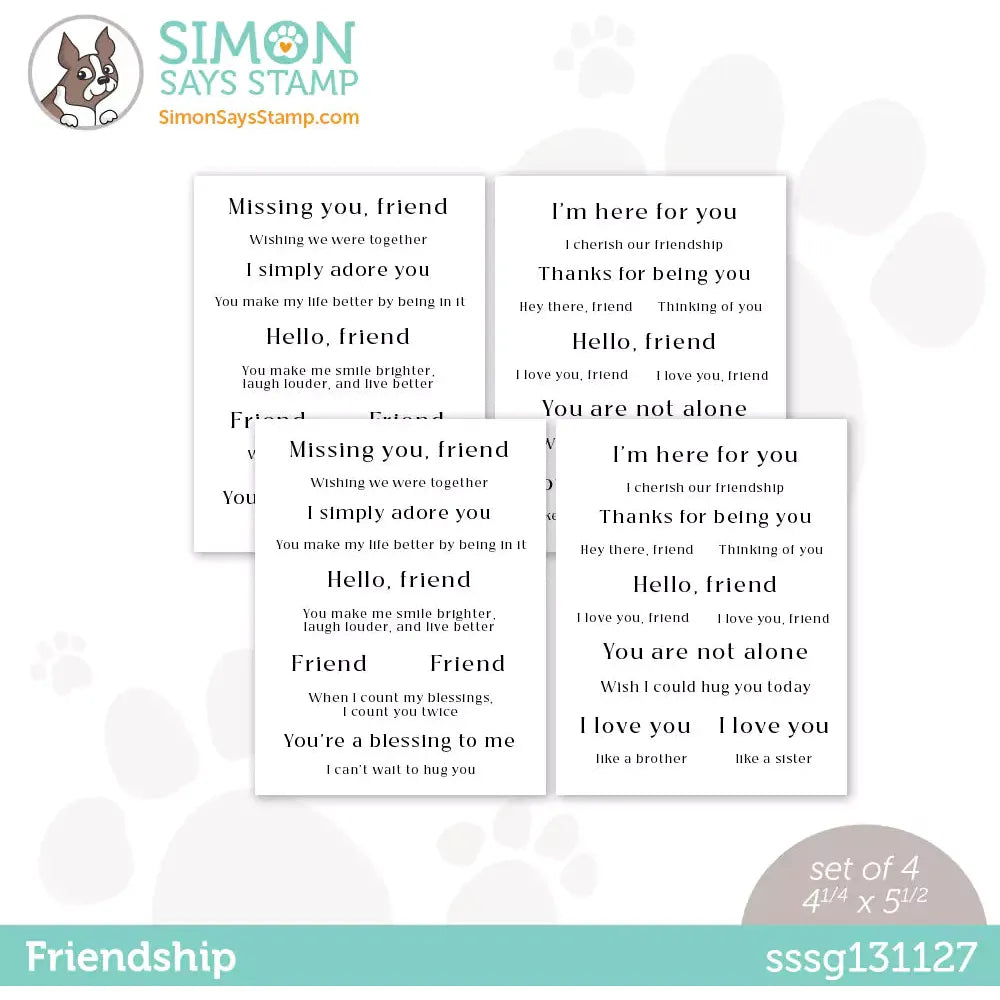 Simon Says Stamp SENTIMENT STRIPS HORIZONTAL WINTER sssg131033