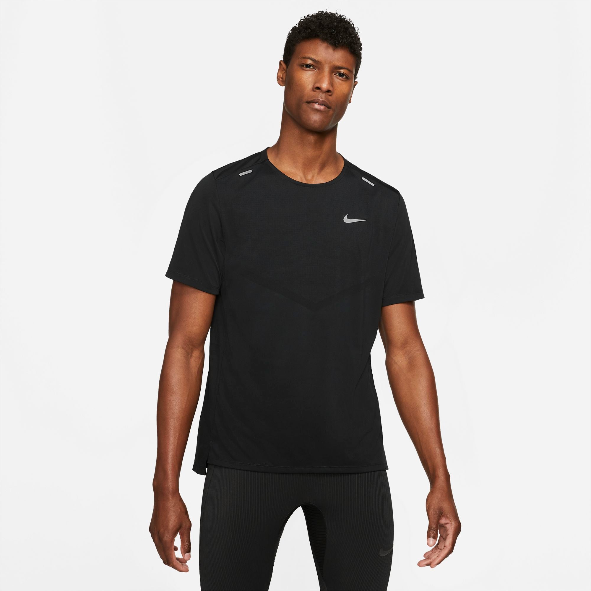 NIKE DRI-FIT RUN DIVISION RISE 365 MEN'S SHORT-SLEEVE RUNNING TOP  BLACK/REFBLK – Park Access