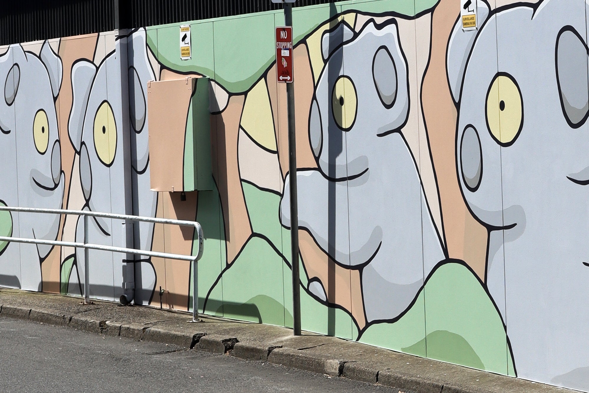 Coffs Harbour Street Art Koala Mural by Brentos
