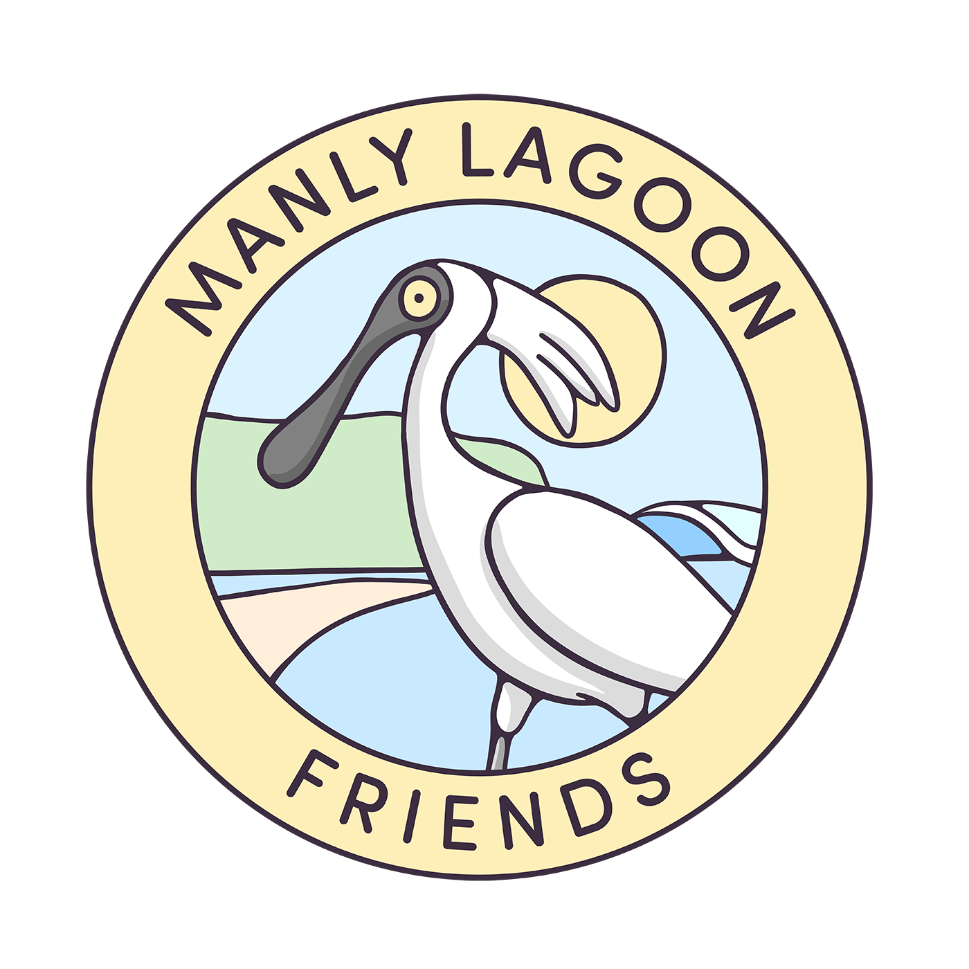 Manly Lagoon Friends Logo Design - Brentos