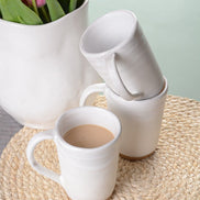 Etta B Pottery Coffee Mug White