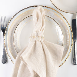 Bella Vita White Gold Tabletop Dinnerware Place Setting