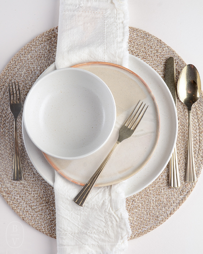 Bella Vita Tan Tabletop Dinnerware Place Setting