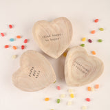 WOOD HEART TRINKET DISH