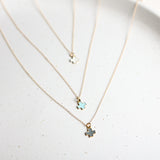 SIGNATURE CROSS GOLD CHARM NECKLACE