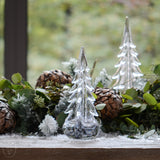 FIVE SIDED GLASS EVERGREEN TREE