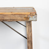 RECLAIMED WOOD FOLDING TABLE