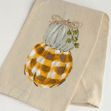 HAND PAINTED PUMPKIN TOWEL