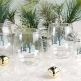 TREES PRINTED WINE GLASS PACK OF 4