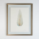 MEDIUM FLOATED FRAMED FEATHER SERIES 4 PAINTING #5