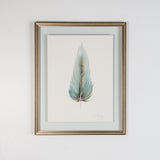 MEDIUM FLOATED FRAMED FEATHER SERIES 6 PAINTING #8