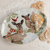 DEER FRIENDS LARGE OVAL PLATTER