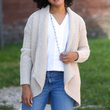 COZYCHIC HONEYCOMB SHAWL CARDIGAN