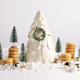 WHITE CHRISTMAS TREE COOKIE JAR