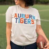 AUBURN TIGERS MULTI BLOCK TSHIRT