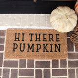 HI THERE PUMPKIN DOORMAT