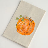 HAND PAINTED PUMPKIN TOWEL