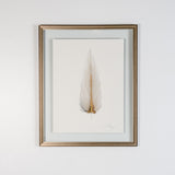 MEDIUM FLOATED FRAMED FEATHER SERIES 5 PAINTING #5
