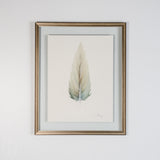 MEDIUM FLOATED FRAMED FEATHER SERIES 6 PAINTING #4