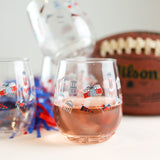 GAMEDAY PATTERN WINE GLASS PACK OF 4