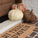 HI THERE PUMPKIN DOORMAT