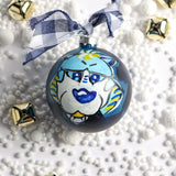 GAMEDAY HAND PAINTED GLASS BALL ORNAMENT