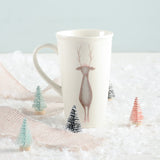 SANTA'S REINDEER STONEWARE MUG