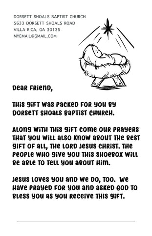 operation christmas child letter free printable download