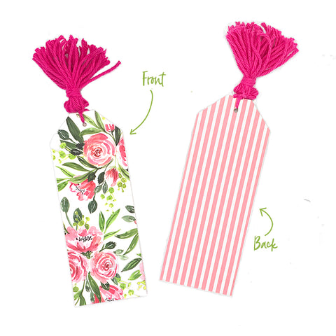 DIY floral bookmarks