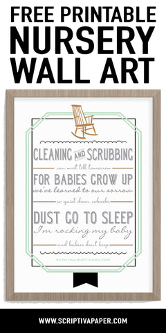 free printable nursery wall art