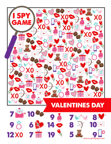 free printable Valentines Day activity worksheet for school and homeschoolers