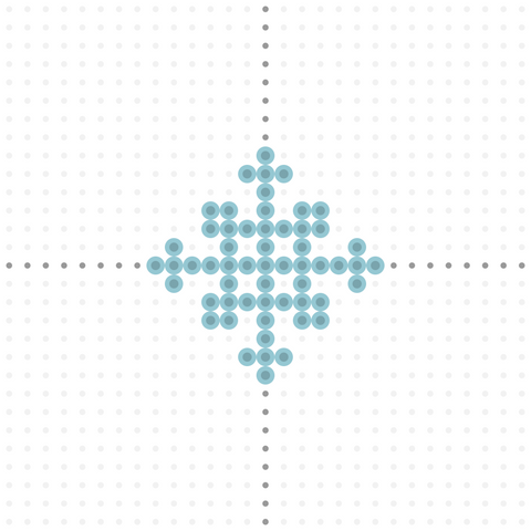 Perler Bead Snowflake Design