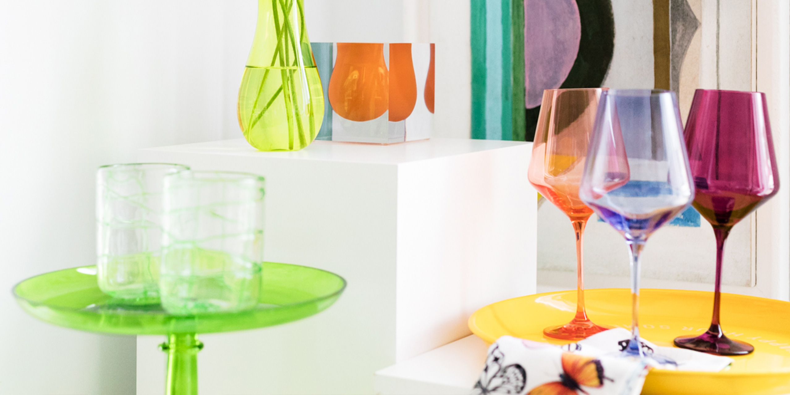 Stemware Wine – Estelle Colored Glass